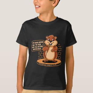 T-shirt Comédie de la journée de la marmotte Stand-up Mété