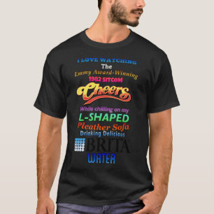T-shirt Comédie de mon canapé en simili cuir fille famille