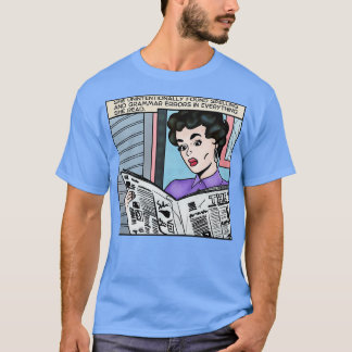 T-shirt Comédie Femme Écrit Tout Ce Qu'Elle Lit
