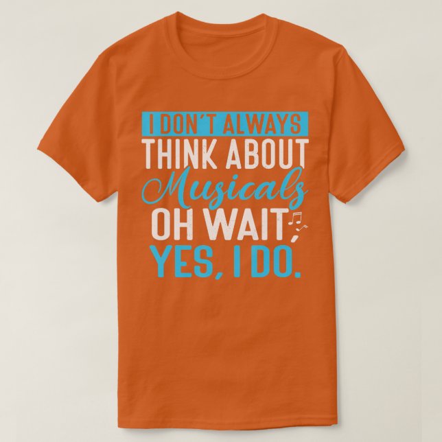 T-shirt Comédie musicale Actrice Théâtre musical Broadway (Design devant)