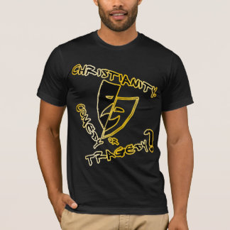 T-shirt Comédie ou tragédie ? (Contour d'or)