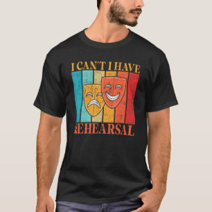 T-shirt Comédien Théâtre Vie Théâtre Actrice Acteur