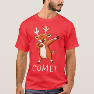 T-shirt COMET Santas Reindees Famille Correspondant Noël