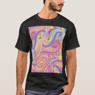 T-shirt Comète arc-en-ciel : Ciel magique et rêveur.