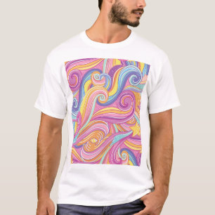 T-shirt Comète arc-en-ciel : Ciel magique et rêveur.