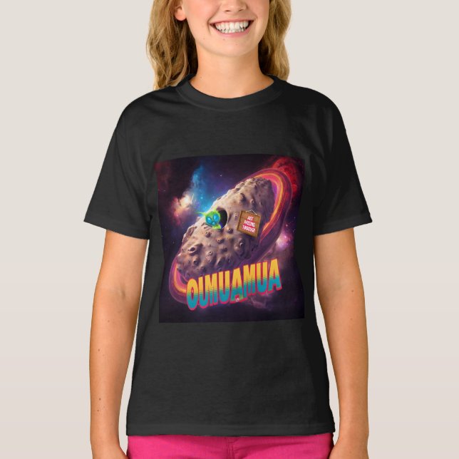 T-shirt comète spatiale oumuamua juste en passant par l'al (Devant)
