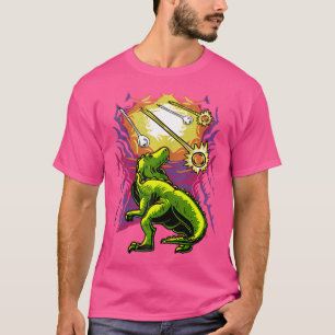 T-shirt Comète Trex Art Cool Rave Musique Techno Danse Edm