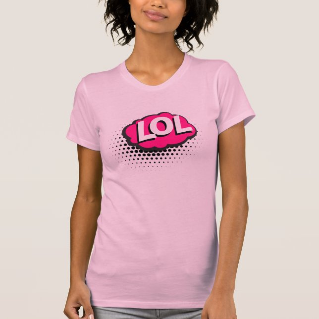 T-shirt Comic Book LOL Text Bubble  (Devant)