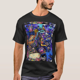 T-shirt Comic Collage Sly Cooper Graphic