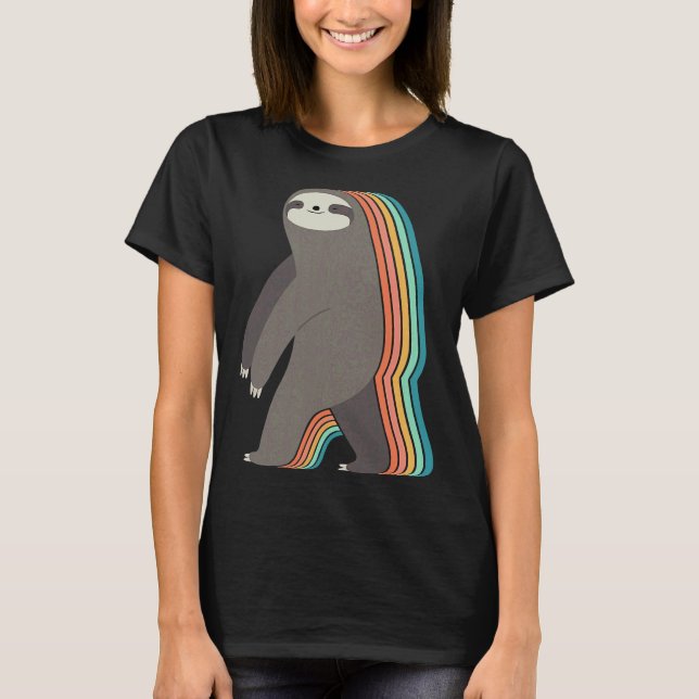 T-shirt Comic Sleepwalker Sloth Nap Sloth Lazy (Devant)