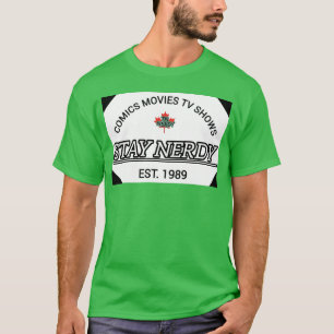 T-shirt Comics FilmsV Spectacles Stay Nerdy Est 1989 famil