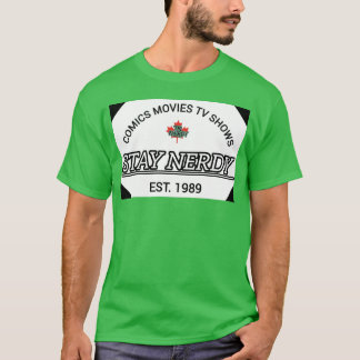T-shirt Comics FilmsV Spectacles Stay Nerdy Est 1989 famil