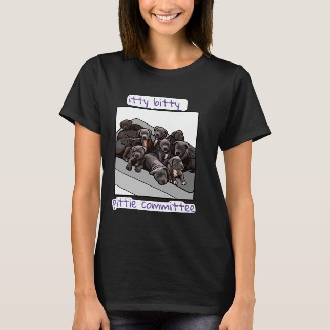 T-shirt Comité Itty Bitty Pittie (Devant)