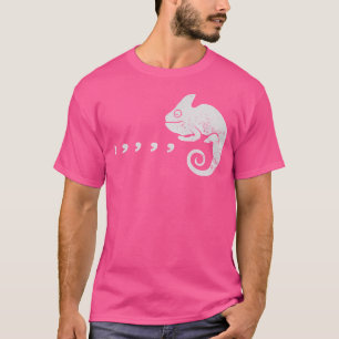 T-shirt Comma Caméléon Blague Musique 80S Drôle