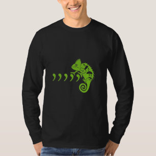 T-shirt Comma Chameleon Funny 80's Musique Lyrics Animaux