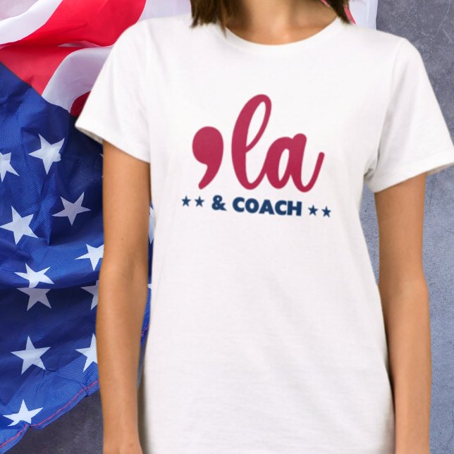 T-shirt Comma la & Coach Kamala Harris (Créateur téléchargé)