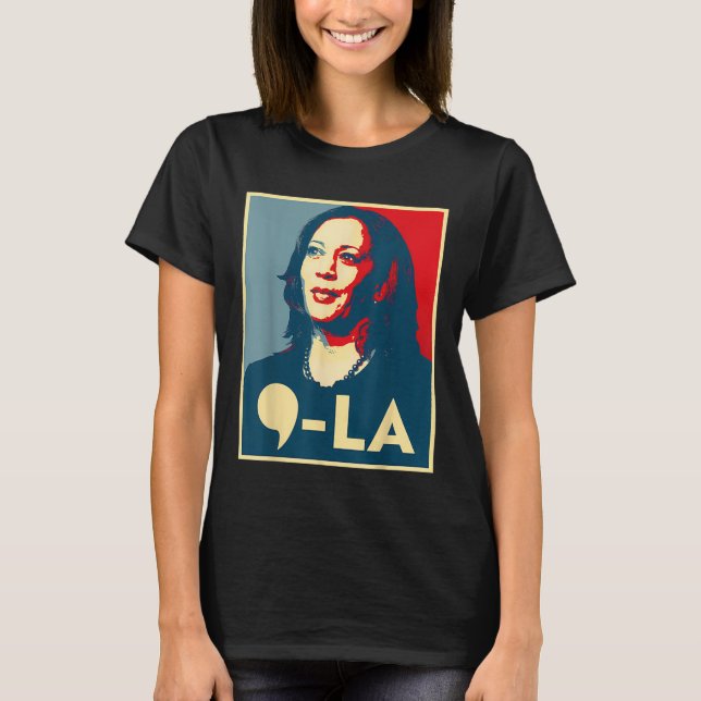 T-shirt Comma La - Kamala-Harris 2024 Vote Pour Le Préside (Devant)
