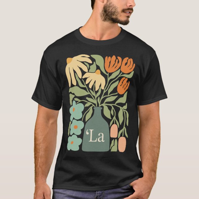T-shirt Comma La Subtle Boho Flowers Kamala Harris Madame  (Devant)