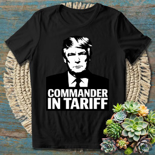 T-shirt Commandant des tarifs - Pun politique hilarant