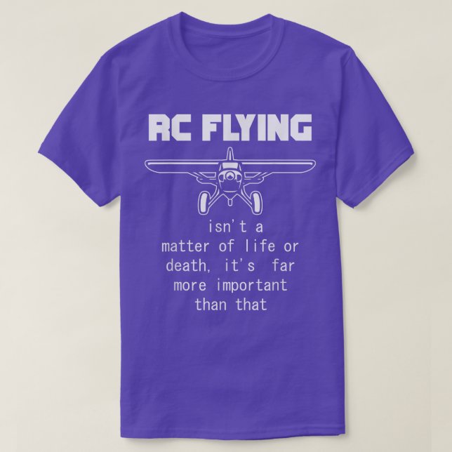 T-shirt Commande à distance de l'avion avec contrôle de la (Design devant)