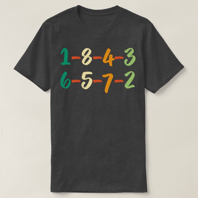 T-shirt Commande de tir 1843 vintage (Design devant)