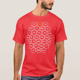 T-shirt Commandes Hacker Linux CLI Sudo Cybersecurity