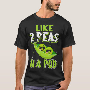 T-shirt Comme 2 Pois Dans Une Cosse Drôle De Légume