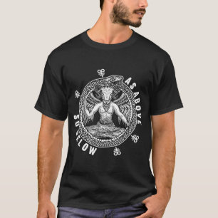 T-shirt Comme Ci-Dessus Sous Satan Baphomet Leviathan Cros