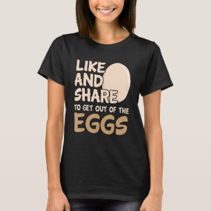 T-shirt Comme Et Partager Pour Sortir Des Oeufs