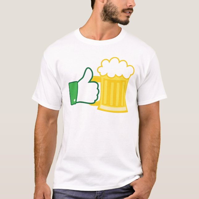 T-shirt Comme la bière (Devant)