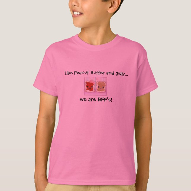 T-shirt Comme le PB et le J étaient BFF (les meilleurs (Devant)