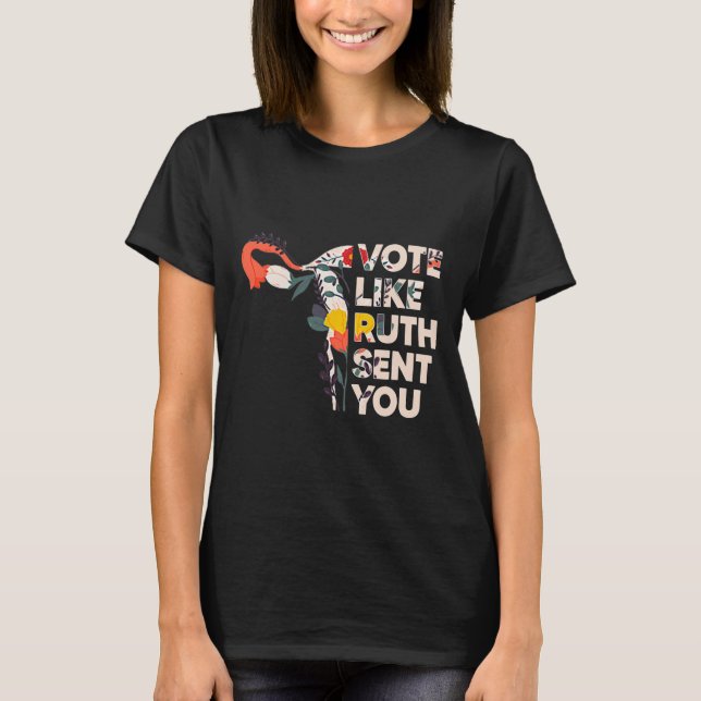 T-shirt Comme les droits de votre fille dépendent de lui f (Devant)
