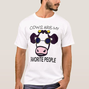 T-shirt Comme les vaches plus que les gens