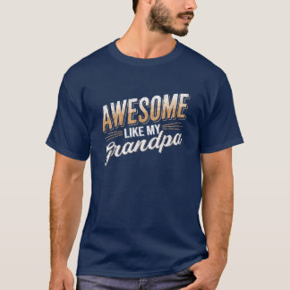 T-shirt Comme Ma Fête des pères Parents De Grand-Père