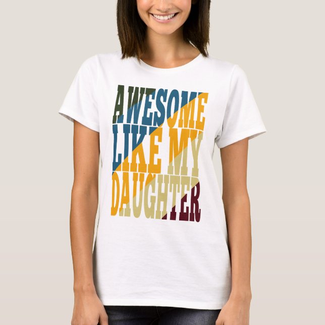 T-shirt Comme Ma Fille (Devant)