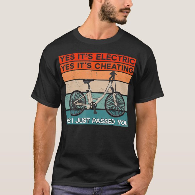 T-shirt Comme Oui Son Électrique Sa Triche Et Je Vous (Devant)