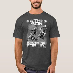 T-shirt Comme Père Comme Son Motocross Dirt