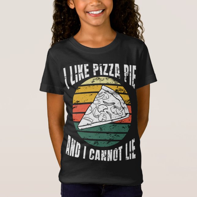 T-Shirt Comme Pizza Pie et je ne peux pas mentir Retro Sun (Devant)