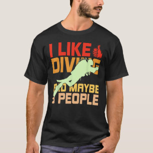 T-shirt Comme Plongée et peut-être 3 personnes Plongée Plo