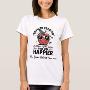 T-shirt Comme un enseignant régulier, seulement beaucoup p