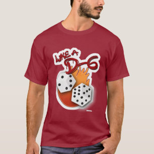 T-shirt Comme un Slogan de jeu de cartes D-6
