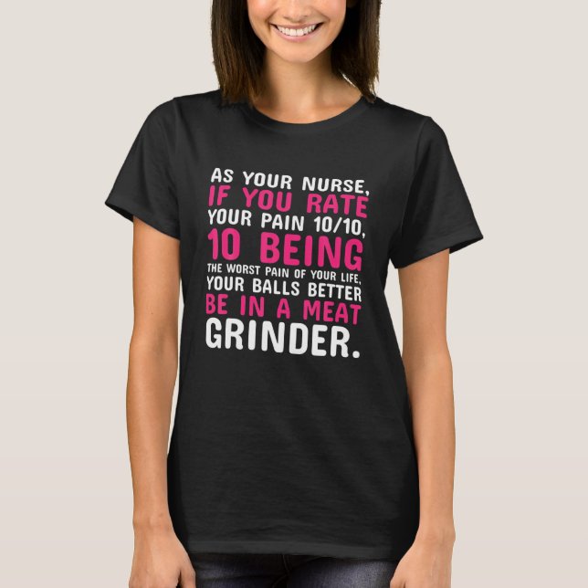 T-shirt Comme Votre Infirmière Drôle Étudiante En Infirmiè (Devant)