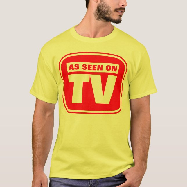T-shirt Comme vu à la télévision - Customisé (Devant)