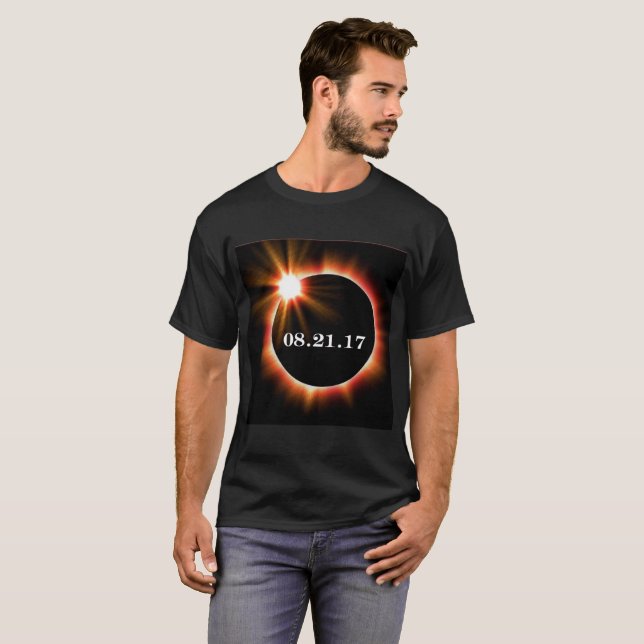 T-shirt commémoratif d'éclipse totale (Devant entier)