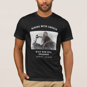 T-shirt commémoratif personnalisé du motard