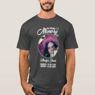 T-shirt commémoratif personnalisé repos en paix