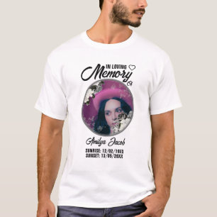 T-shirt commémoratif personnalisé repos en paix