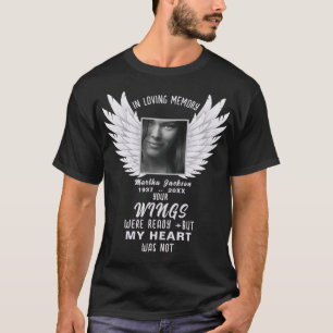 T-shirt commémoratif photo et ailes-anges