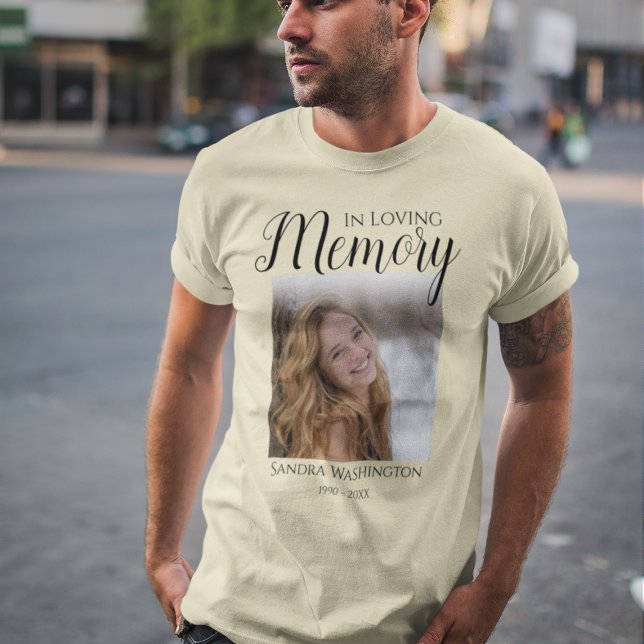 T-shirt commémoratif photo personnalisé (Créateur téléchargé)