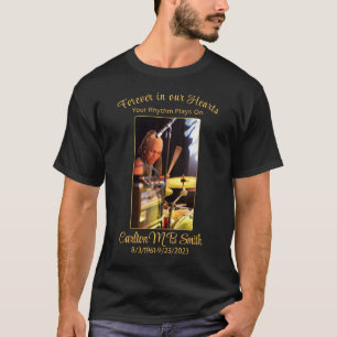T-shirt commémoratif photo pour toujours dans nos 